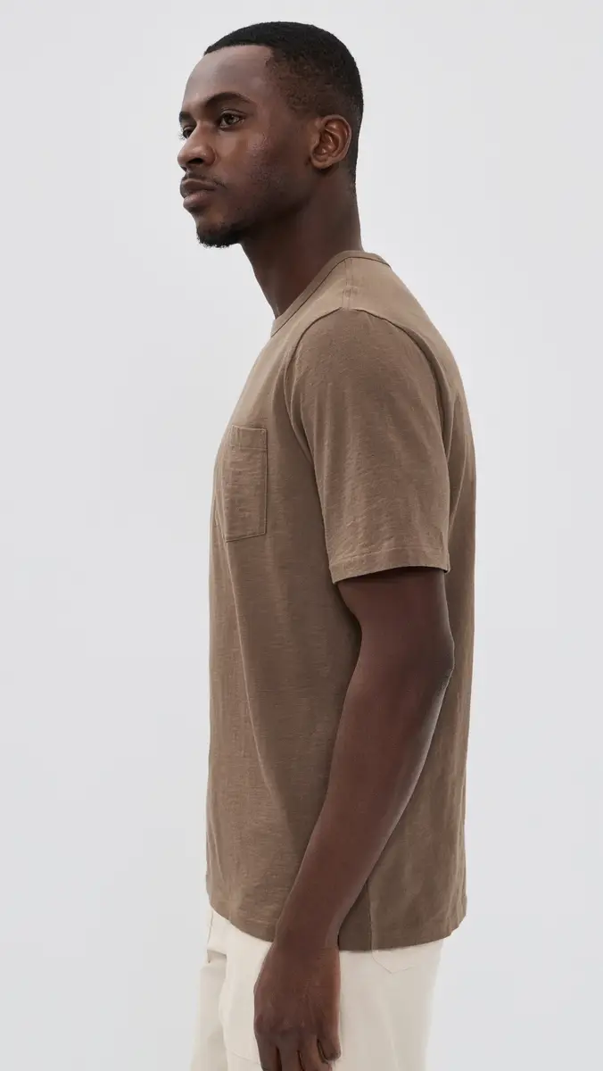 Faherty Sunwashed Pocket Tee Island Brown | Thumbnail 4 Faherty Sunwashed Pocket Tee Island Brown | Thumbnail 4