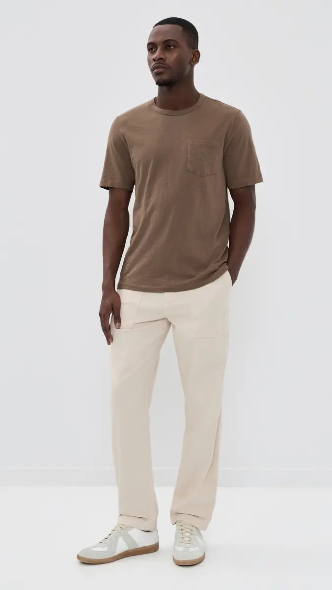 Faherty Sunwashed Pocket Tee Island Brown | Thumbnail 5 Faherty Sunwashed Pocket Tee Island Brown | Thumbnail 5