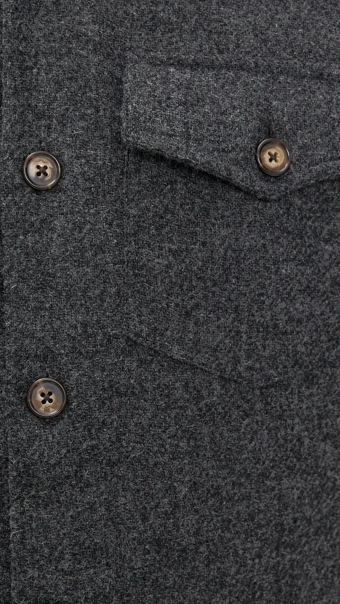 Portuguese Flannel Wool Field Shirt Jacket | Thumbnail 6 Portuguese Flannel Wool Field Shirt Jacket | Thumbnail 6