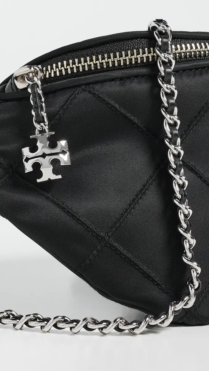 Tory Burch Fleming Nylon Belt Bag Black One Size | Thumbnail 5