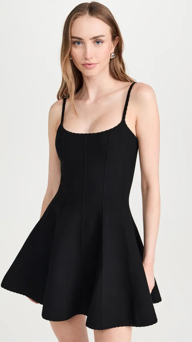 Fleur du Mal Flared Corset Dress Black | Thumbnail 2 Fleur du Mal Flared Corset Dress Black | Thumbnail 2
