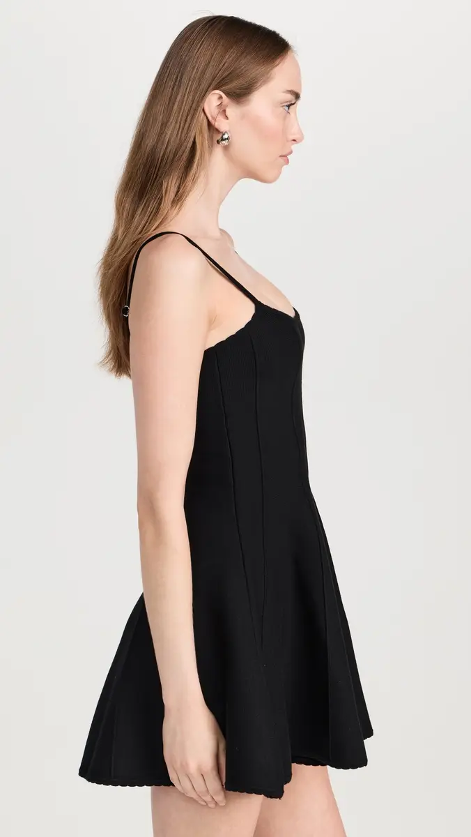 Fleur du Mal Flared Corset Dress Black | Thumbnail 4 Fleur du Mal Flared Corset Dress Black | Thumbnail 4