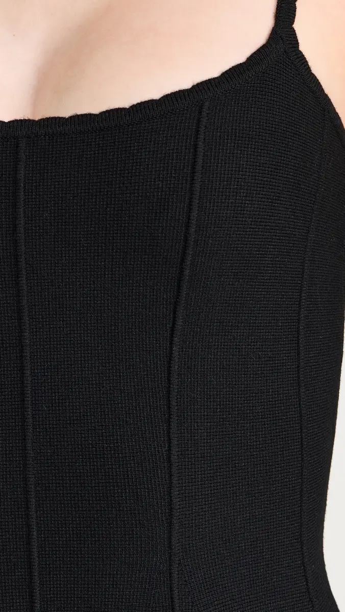 Fleur du Mal Flared Corset Dress Black | Thumbnail 6 Fleur du Mal Flared Corset Dress Black | Thumbnail 6
