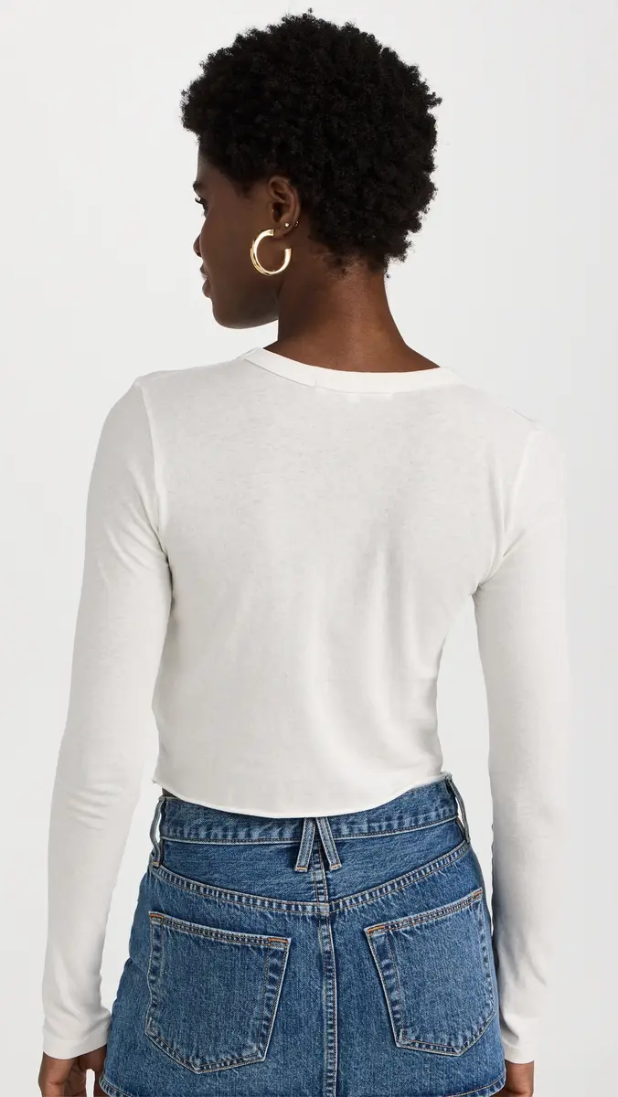 SLVRLAKE Long Sleeve Crop Baby Tee | Thumbnail 4 SLVRLAKE Long Sleeve Crop Baby Tee | Thumbnail 4