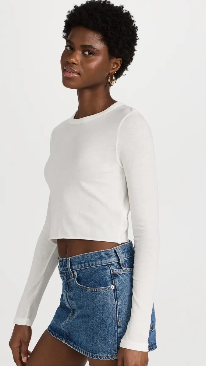 SLVRLAKE Long Sleeve Crop Baby Tee | Thumbnail 5 SLVRLAKE Long Sleeve Crop Baby Tee | Thumbnail 5