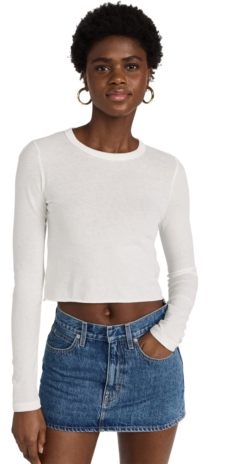 Long Sleeve Crop Baby Tee Long Sleeve Crop Baby Tee