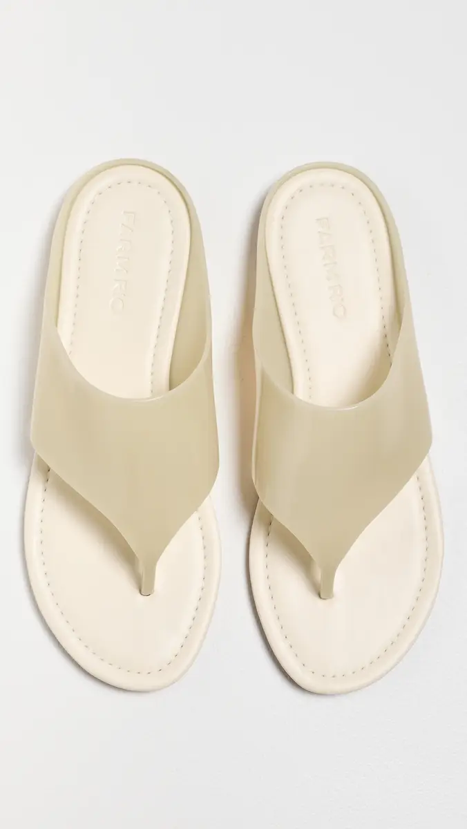 FARM Rio Jelly Flat Sandals Crystal | Thumbnail 5