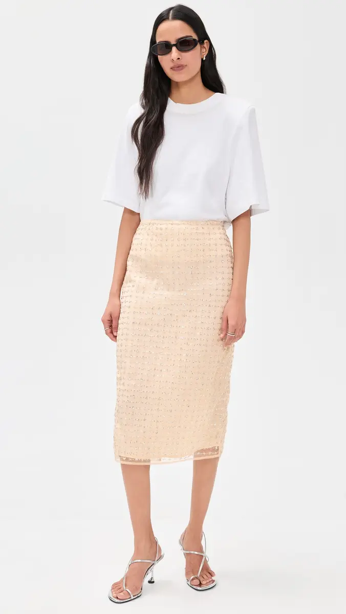 STAUD Casey Skirt Stardust | Thumbnail 5