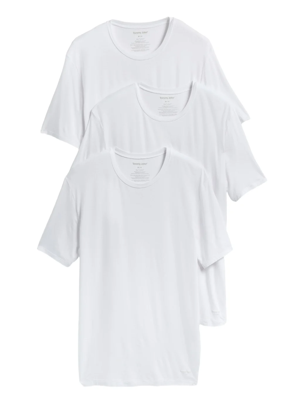 Tommy John Crew Neck Stay-Tucked Undershirt 3-Pack