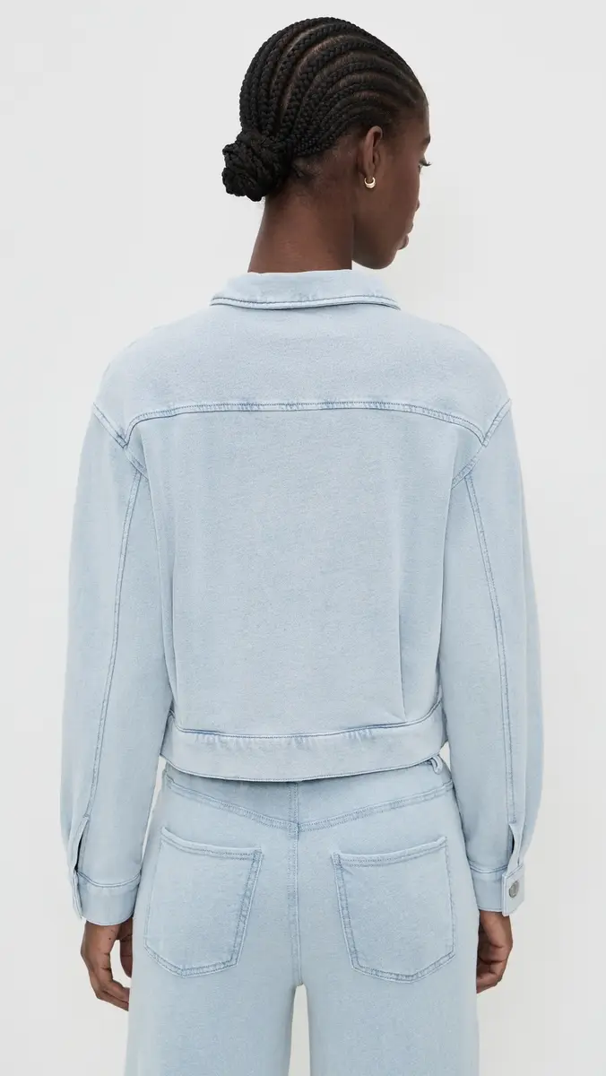 Z Supply Heritage Knit Denim Jacket Ocean Air Indigo | Thumbnail 3