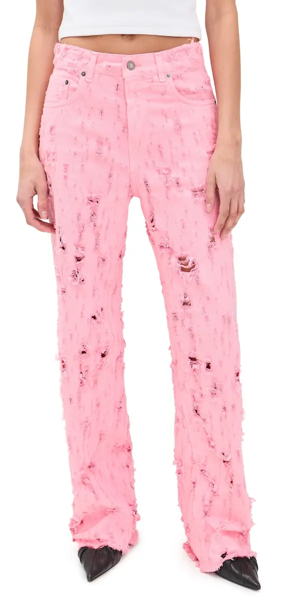 HAIKURE Bonnie Bull Destroyed Jeans Flamingo | Image 1 HAIKURE Bonnie Bull Destroyed Jeans Flamingo | Image 1