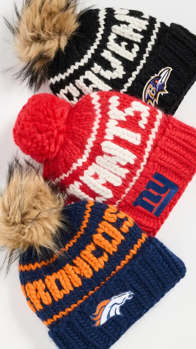 Lele Sadoughi Giants Beanie Red One Size | Thumbnail 6 Lele Sadoughi Giants Beanie Red One Size | Thumbnail 6