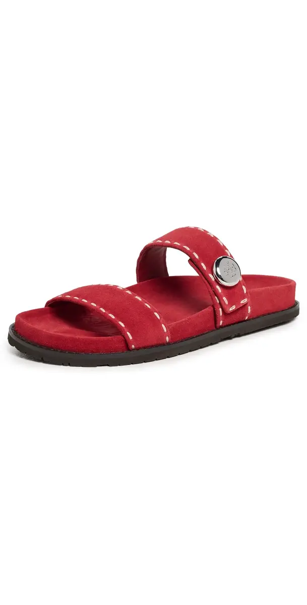 Tory Burch Romy Sport Slides Toucan Red | Image 1 Tory Burch Romy Sport Slides Toucan Red | Image 1