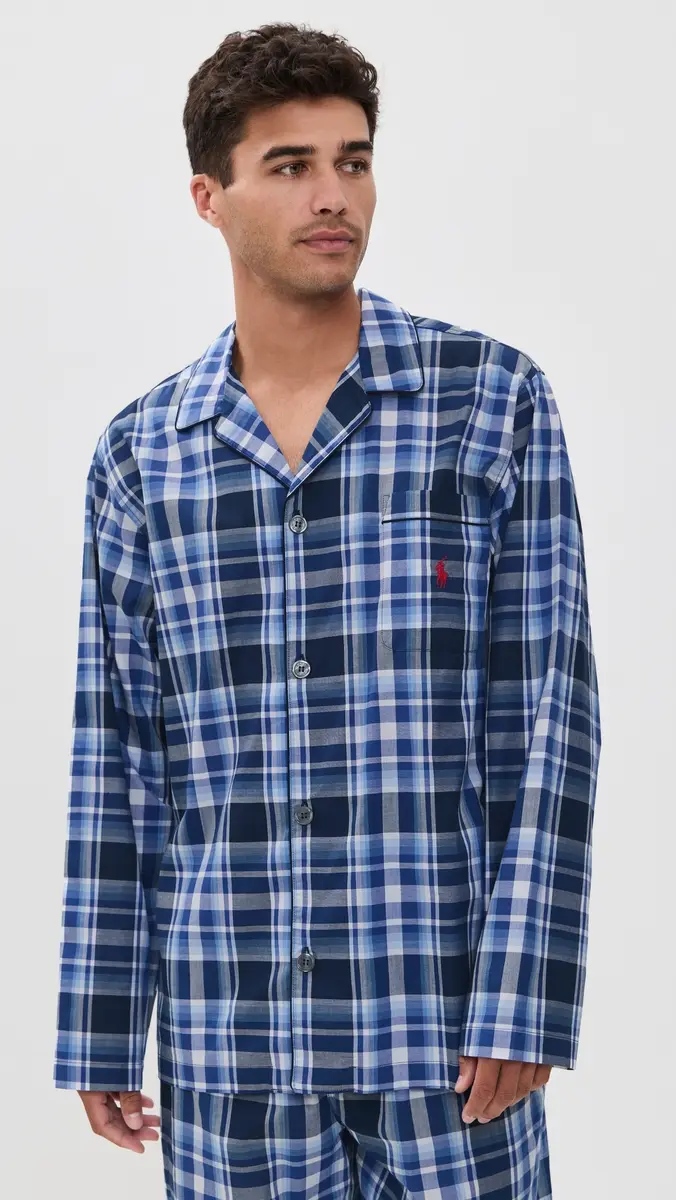 Polo Ralph Lauren Underwear Plaid Long Sleeve Pajama Shirt | Thumbnail 2