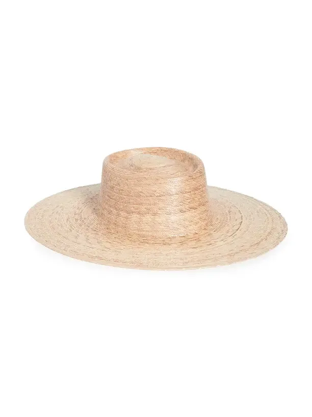 Palma Wide Straw Boater Hat Palma Wide Straw Boater Hat