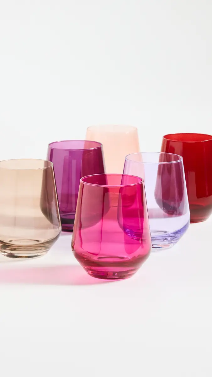 Estelle Colored Glass Stemless Set of 6 | Thumbnail 2 Estelle Colored Glass Stemless Set of 6 | Thumbnail 2