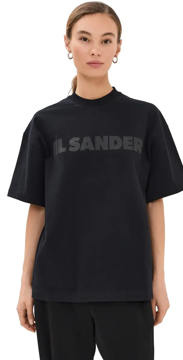 Jil Sander Crew Neck hort leeve Tee Black | Image 1 Jil Sander Crew Neck hort leeve Tee Black | Image 1