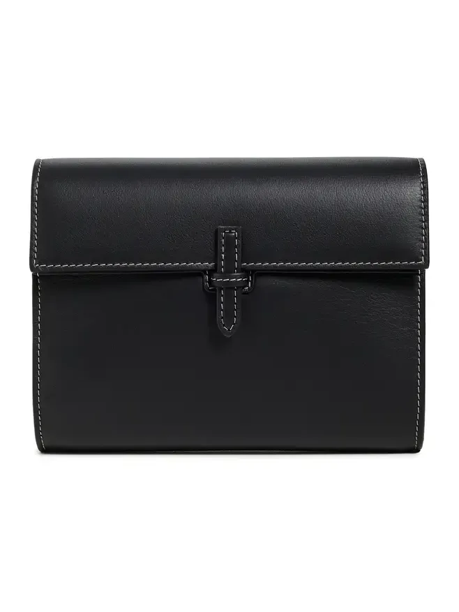 Small Soft Clutch in Nappa Black