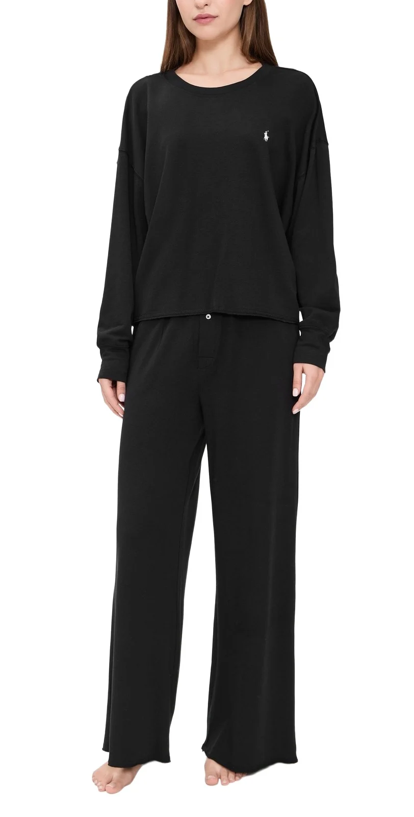 Crew Neck Wide Leg Pants Set Crew Neck Wide Leg Pants Set