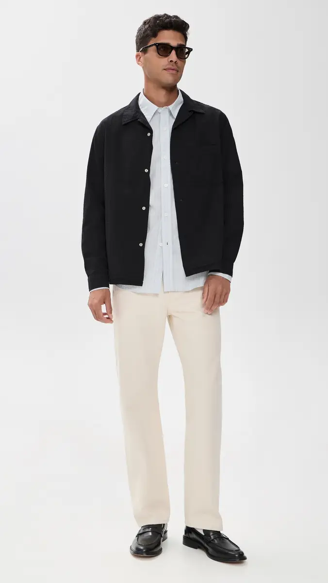 Knickerbocker Fulton Seersucker Shirt Black Black | Thumbnail 5 Knickerbocker Fulton Seersucker Shirt Black Black | Thumbnail 5