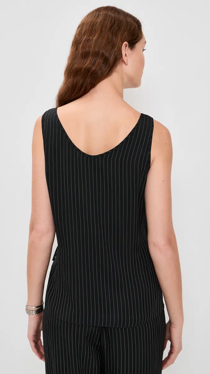 Theory Tie Easy Tank Top Black multi | Thumbnail 3