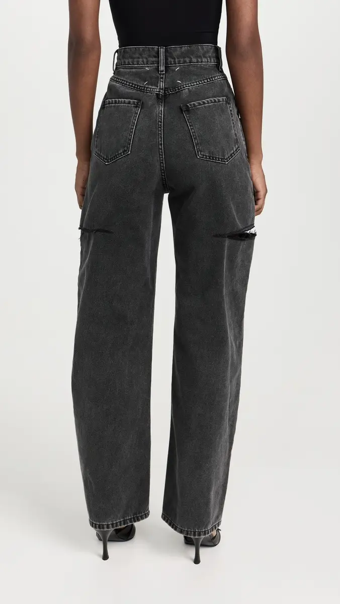 Maison Margiela Denim Jeans with Slash Details Black Washed | Thumbnail 3 Maison Margiela Denim Jeans with Slash Details Black Washed | Thumbnail 3