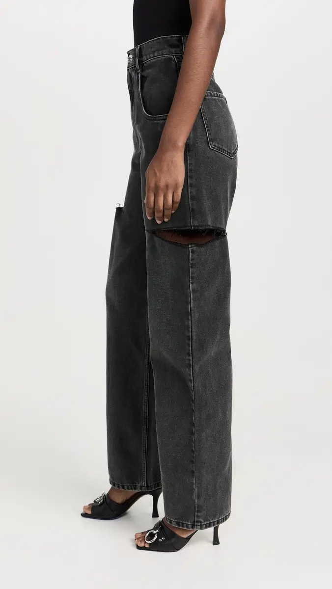 Maison Margiela Denim Jeans with Slash Details Black Washed | Thumbnail 4 Maison Margiela Denim Jeans with Slash Details Black Washed | Thumbnail 4