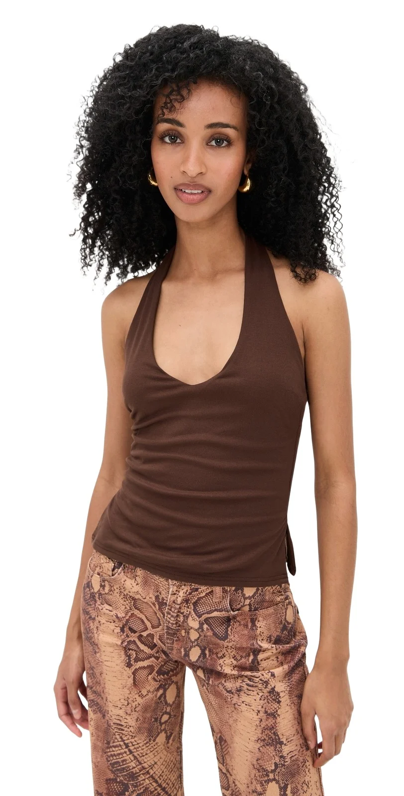 Runaway The Label Andie V-Neck Halter Top
