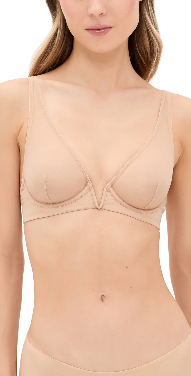 Chich Mesh Plunge Underwire Bra Chich Mesh Plunge Underwire Bra