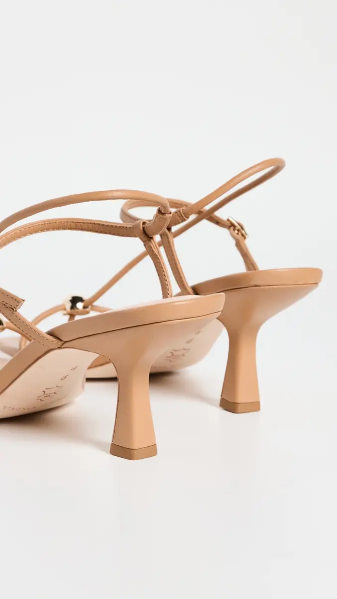 Loeffler Randall Triana Strappy Mid Heel Sandals with Ball Dune | Thumbnail 6 Loeffler Randall Triana Strappy Mid Heel Sandals with Ball Dune | Thumbnail 6