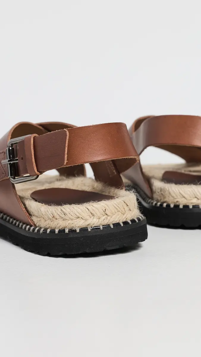 Castañer Tiago Leather Sandals Marron Chocolate | Thumbnail 3