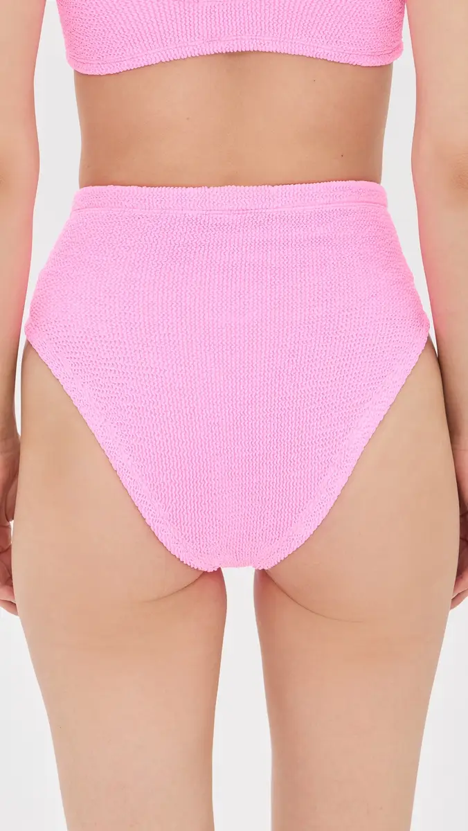 Hunza G High Waist Bikini Bottoms Bubblegum One Size | Thumbnail 3