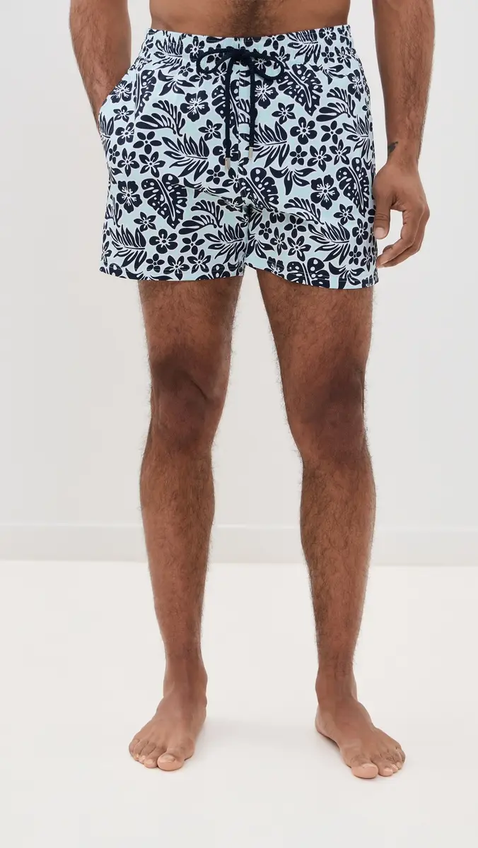 Vilebrequin Moorise Swim Trunks 5 Pacific | Thumbnail 2 Vilebrequin Moorise Swim Trunks 5 Pacific | Thumbnail 2