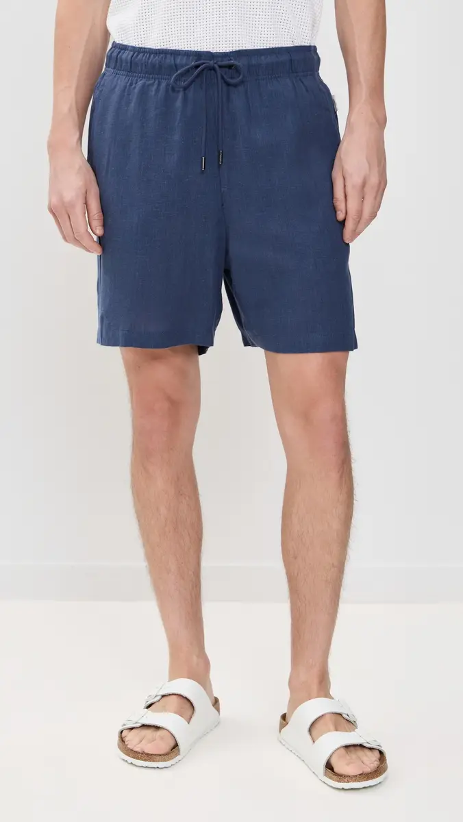 Onia Classic Pull On Linen Shorts 6 | Thumbnail 2