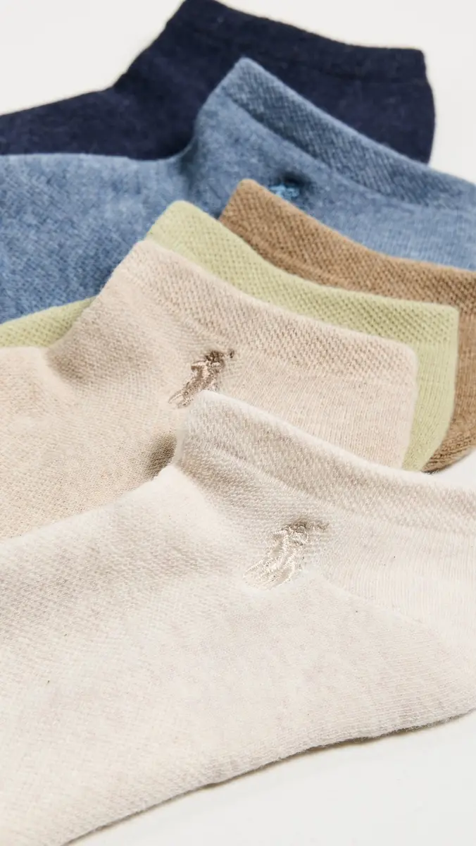 Polo Ralph Lauren Low Cut Half Cushion Socks 6 Pack | Thumbnail 3