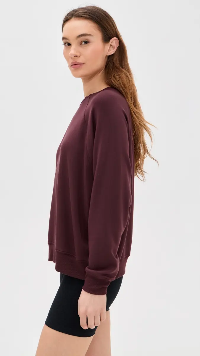 Splits59 Andie Sweatshirt Dark Cherry | Thumbnail 5 Splits59 Andie Sweatshirt Dark Cherry | Thumbnail 5