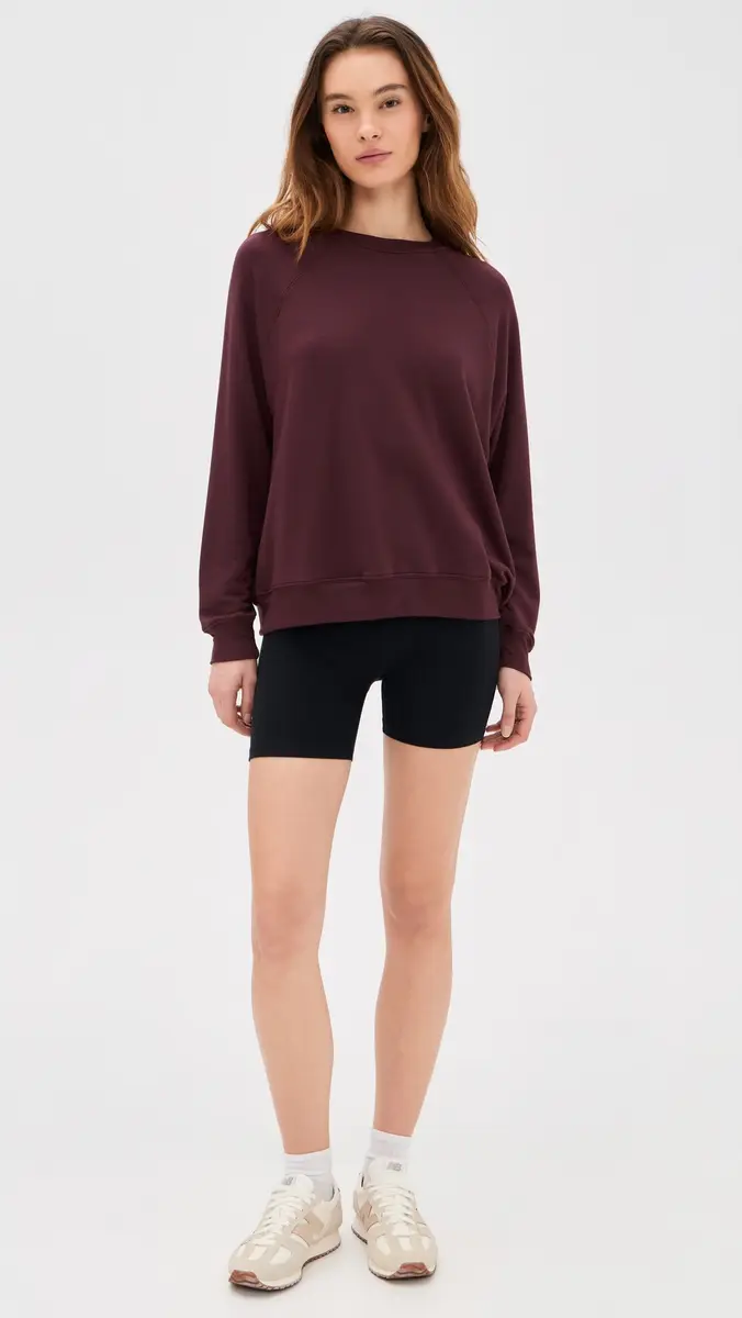 Splits59 Andie Sweatshirt Dark Cherry | Thumbnail 6 Splits59 Andie Sweatshirt Dark Cherry | Thumbnail 6