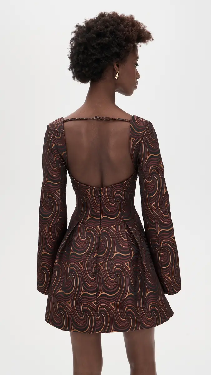 Andrea Iyamah Nala Mini Jacquard Dress Corda Jacquard | Thumbnail 3 Andrea Iyamah Nala Mini Jacquard Dress Corda Jacquard | Thumbnail 3