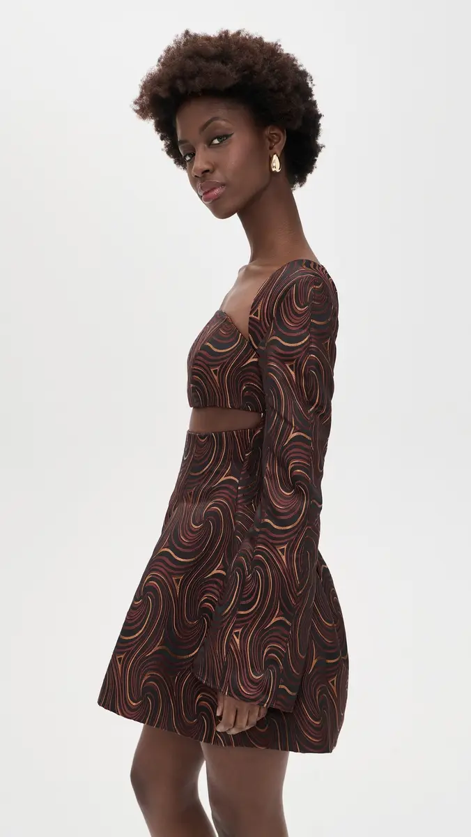 Andrea Iyamah Nala Mini Jacquard Dress Corda Jacquard | Thumbnail 4 Andrea Iyamah Nala Mini Jacquard Dress Corda Jacquard | Thumbnail 4