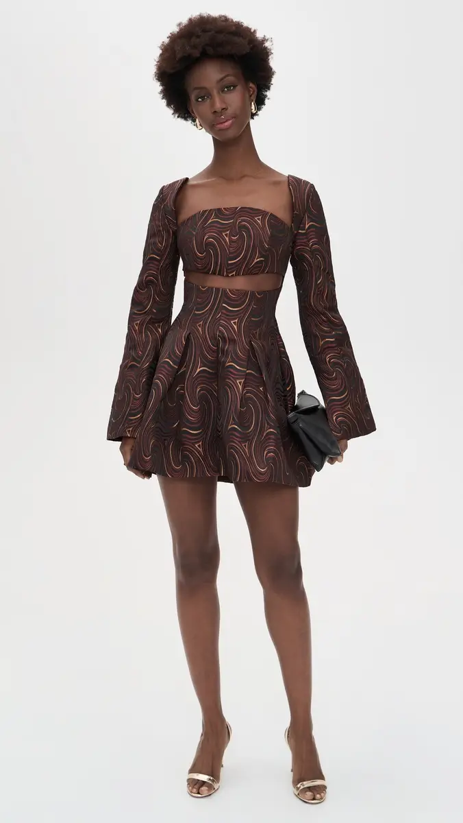 Andrea Iyamah Nala Mini Jacquard Dress Corda Jacquard | Thumbnail 5 Andrea Iyamah Nala Mini Jacquard Dress Corda Jacquard | Thumbnail 5