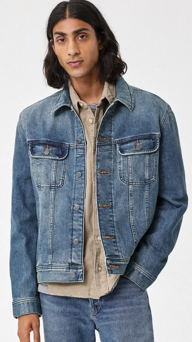 A.P.C. A. P.C. Washed Stretch New Denim Jacket | Thumbnail 2 A.P.C. A. P.C. Washed Stretch New Denim Jacket | Thumbnail 2