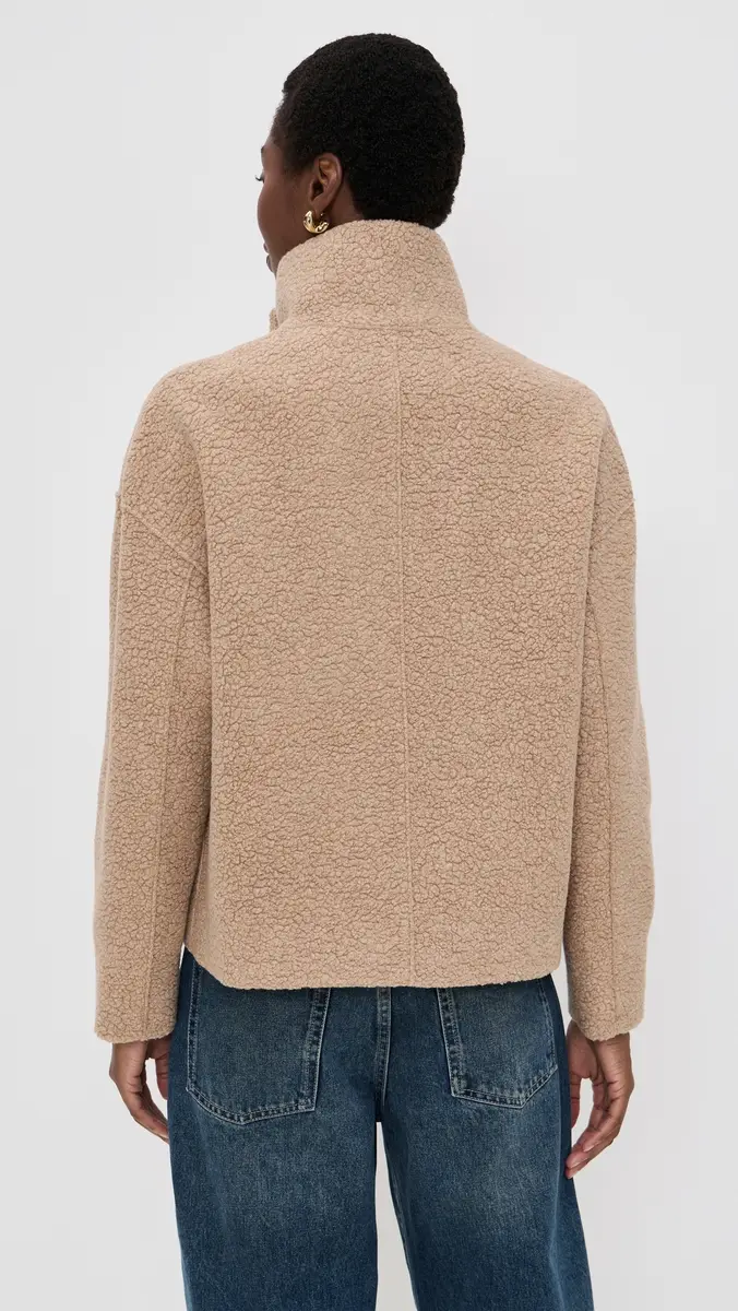 Harris Wharf London Women Cropped Funnel Jacket | Thumbnail 3