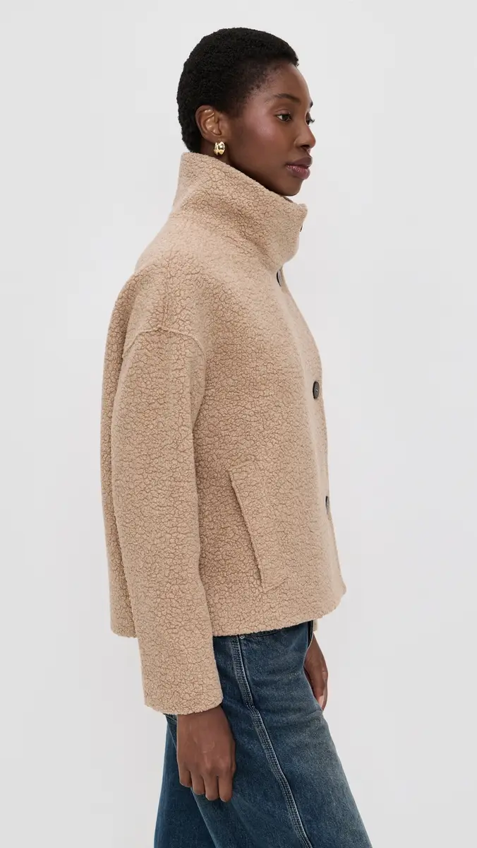 Harris Wharf London Women Cropped Funnel Jacket | Thumbnail 4