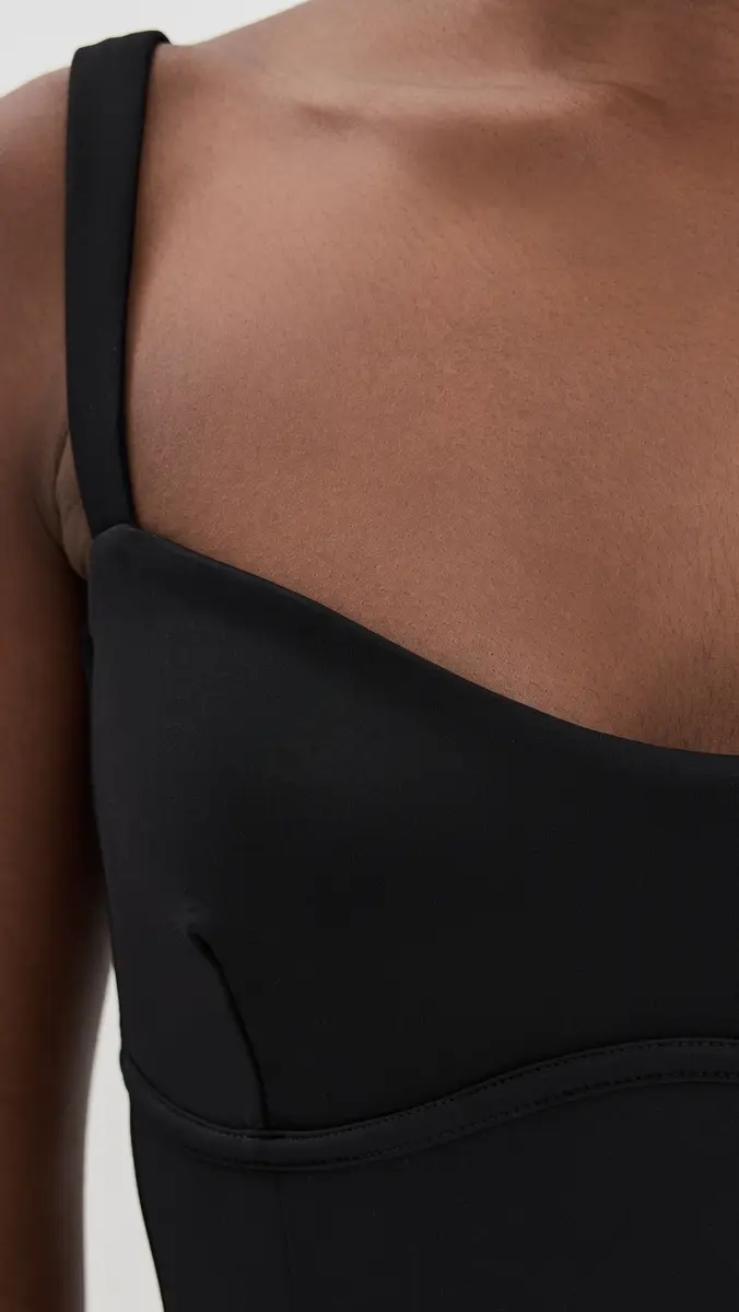 Good American Sweetheart Sculpting Tank Thong Bodysuit Black001 | Thumbnail 6