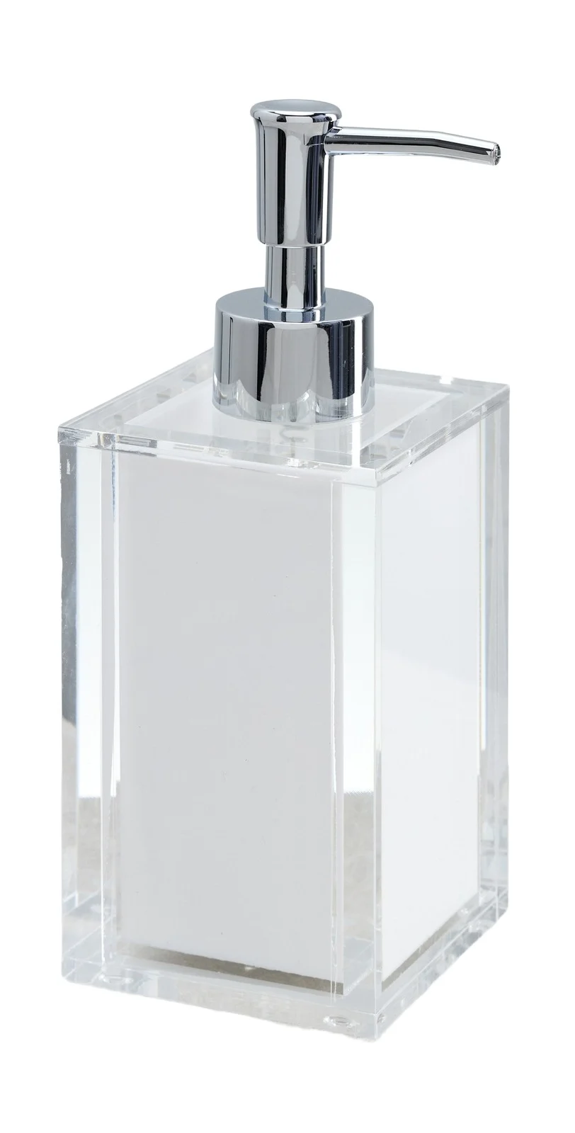 Tizo Design Acrylic Soap Dispenser with White Insert White