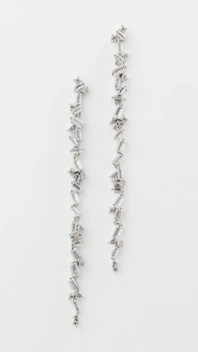 SHASHI Tuxedo Earrings Silver One Size | Thumbnail 2 SHASHI Tuxedo Earrings Silver One Size | Thumbnail 2