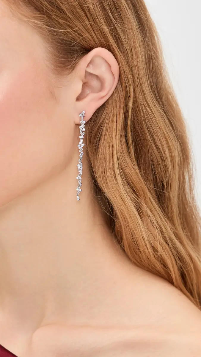 SHASHI Tuxedo Earrings Silver One Size | Thumbnail 3 SHASHI Tuxedo Earrings Silver One Size | Thumbnail 3
