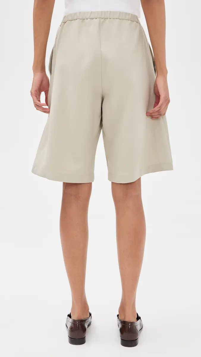 Enza Costa Twill Bermuda Shorts Fog | Thumbnail 3 Enza Costa Twill Bermuda Shorts Fog | Thumbnail 3