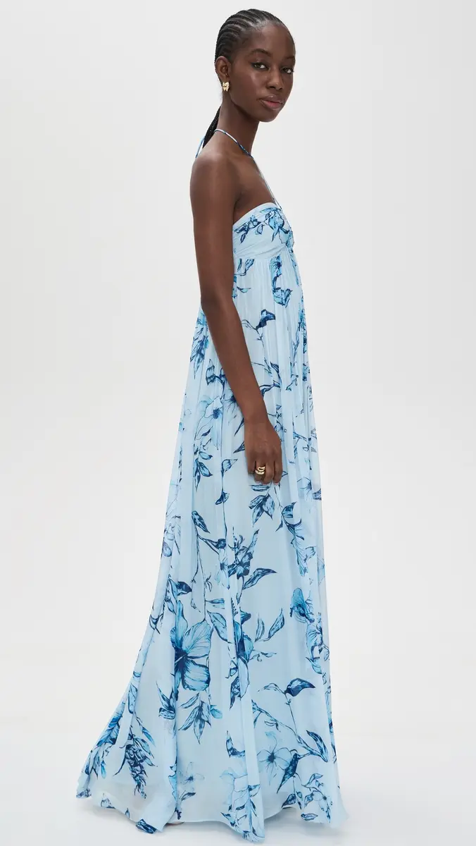 ROCOCO SAND Strapless Flared Dress | Thumbnail 4