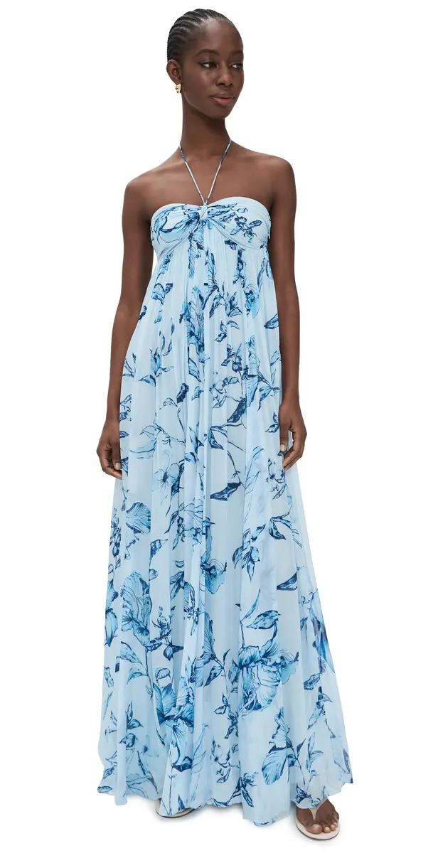 ROCOCO SAND Strapless Flared Dress